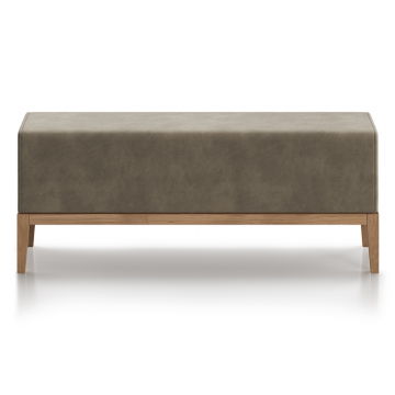 Банкетка Fjord 120 см (серо-зеленый FiberGuard, бук)