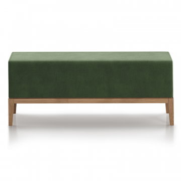 Банкетка Fjord 120 см (зелено-голубой FiberGuard, бук)