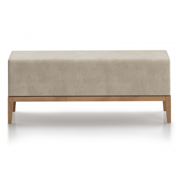 Банкетка Fjord 120 см (светло-бежевый FiberGuard, бук)