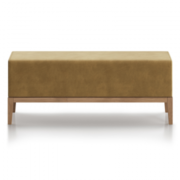 Банкетка Fjord 120 см (янтарный FiberGuard, бук)