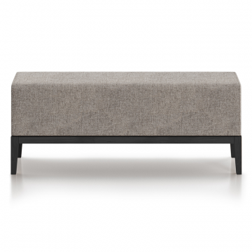 Банкетка Fjord 120 см (бежевый рогожка, бук под эмалью)