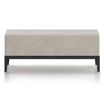 Банкетка Fjord 120 см (молочный рогожка, бук под эмалью)