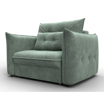 Кресло Лига-100 НПБ, BRUT 08 зеленый, Велюр