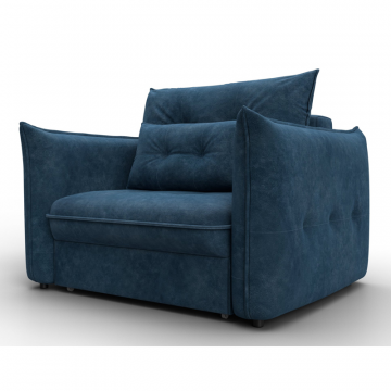 Кресло Лига-100 НПБ, BRUT 11 синий, Велюр