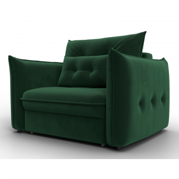 Кресло Лига-100 НПБ, SEVEN 626 зеленый, Велюр