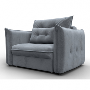 Кресло Лига-100 НПБ, TOWER 10 серый, Велюр