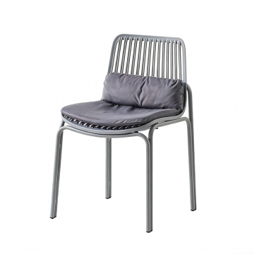 Стул Louran с подушкой серый