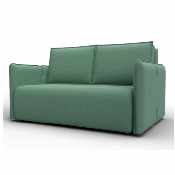 Диван прямой Лига-117, Амур 11 зеленый, Рогожка