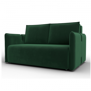 Диван прямой Лига-117, SEVEN 626 зеленый, Велюр