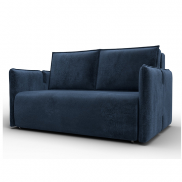 Диван прямой Лига-117, TOWER 13 синий, Велюр