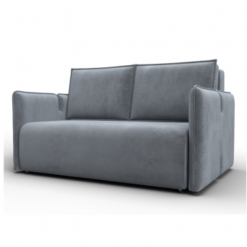 Диван прямой Лига-117, TOWER 10 серый, Велюр