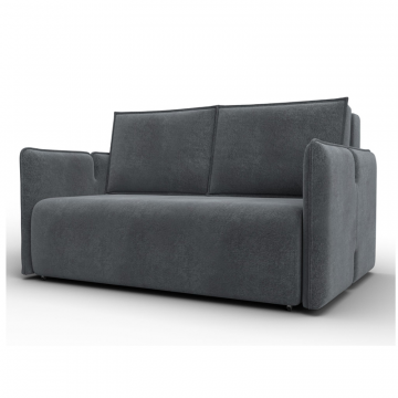 Диван прямой Лига-117, LAIM 23 светло-серый, Велюр