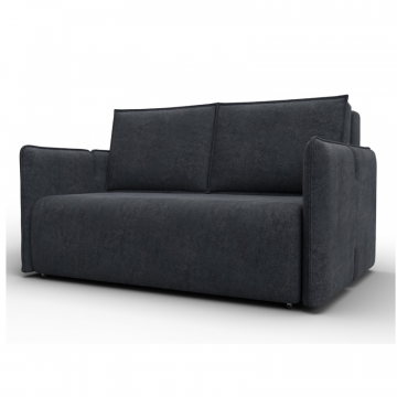 Диван прямой Лига-117, LAIM 26 темно-серый, Велюр