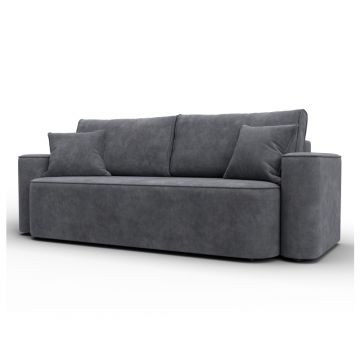 Диван прямой Лига-118 НПБ, BRUT 16 темно-серый