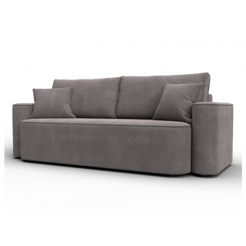 Диван прямой Лига-118 НПБ, LAIM 04 бежевый, Велюр