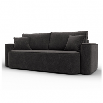 Диван прямой Лига-118 НПБ, LAIM 10 темно-коричневый, Велюр