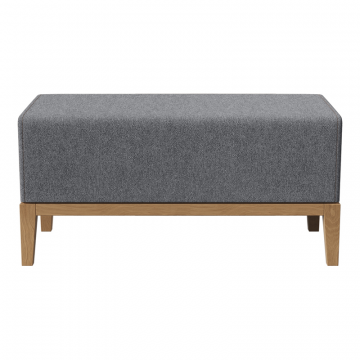 Банкетка Fjord 80 см (серый твид, бук)