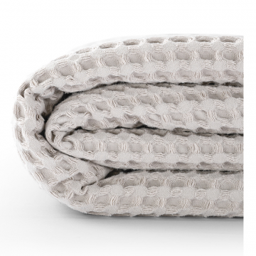 Покрывало вафельное объемное 220*240 см цвет светло-серый