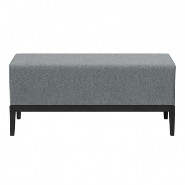 Банкетка Fjord 120 см (светло-серый твид, бук под эмалью)