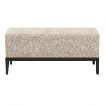 Банкетка Fjord 120 см (молочный букле, бук под эмалью)