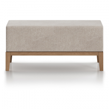 Банкетка Fjord 80 см (молочный рогожка, бук)