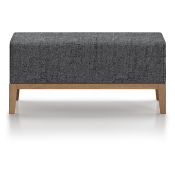 Банкетка Fjord 80 см (серый рогожка, бук)