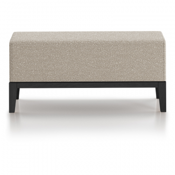 Банкетка Fjord 80 см (молочный букле, бук под эмалью)