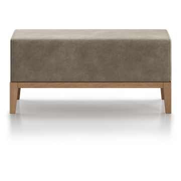 Банкетка Fjord 80 см (серо-зеленый FiberGuard, бук)