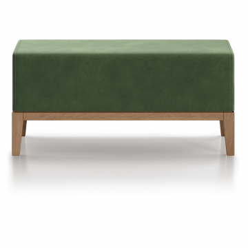 Банкетка Fjord 80 см (зелено-голубой FiberGuard, бук)