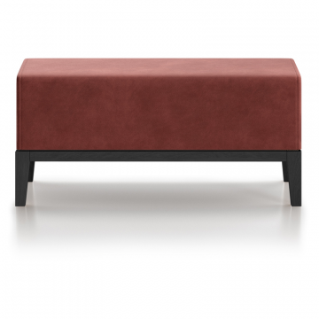 Банкетка Fjord 80 см (бордовый FiberGuard, бук под эмалью)