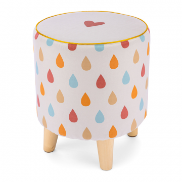 Пуф принтованный с кантом