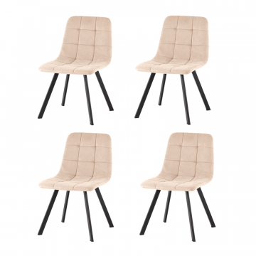 Стул Одди Original Square велюр бежевый 4 шт.