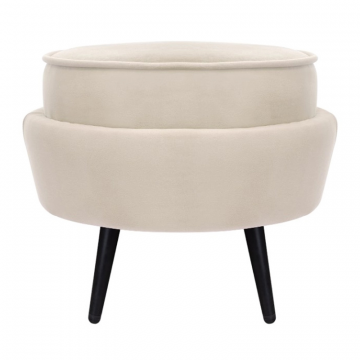 Пуф Pearl Adorn Beige на черных ножках