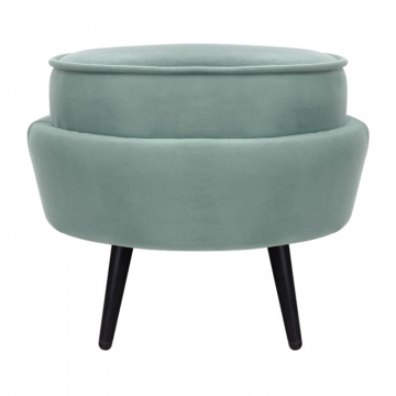 Пуф Pearl Adorn Green на черных ножках