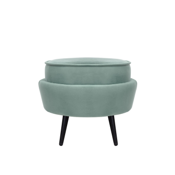 Пуф Pearl Adorn Green на черных ножках