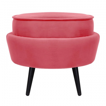 Пуф Pearl Adorn Karmin на черных ножках