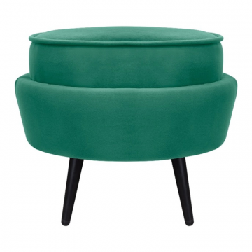 Пуф Pearl Adorn Green V2 на черных ножках