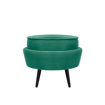 Пуф Pearl Adorn Green V2 на черных ножках
