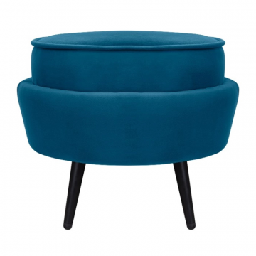 Пуф Pearl Adorn Marine на черных ножках