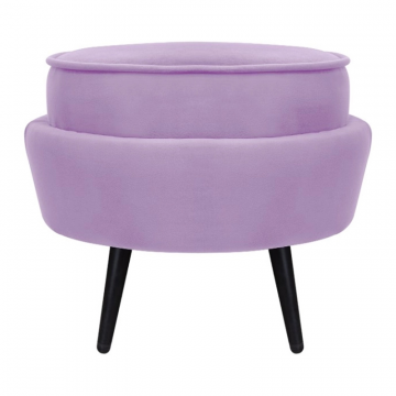 Пуф Pearl Adorn Purple на черных ножках