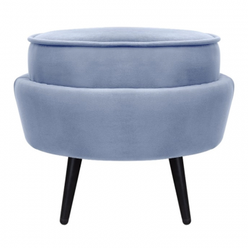 Пуф Pearl Adorn Sky на черных ножках