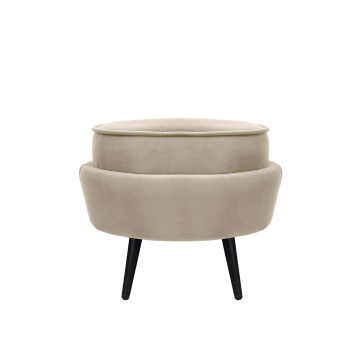 Пуф Pearl Adorn Taupe на черных ножках