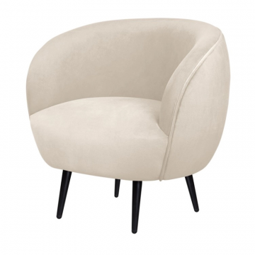 Мягкое кресло Benee Beige на черных ножках
