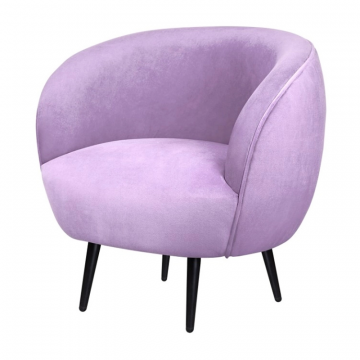 Мягкое кресло Benee Purple на черных ножках
