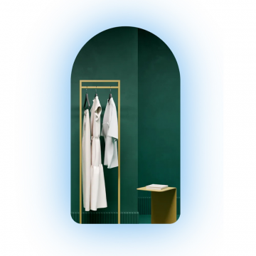 Зеркало с холодной подсветкой, ARKELO NF LED S, 90 x 50 см