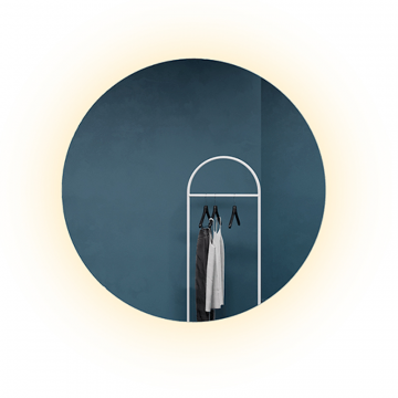 Зеркало с нейтральной подсветкой, RAUNTEL NF LED M, D79 см