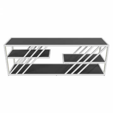 Тумба LATTISO черный/белый, 194.2 х 43.2 см
