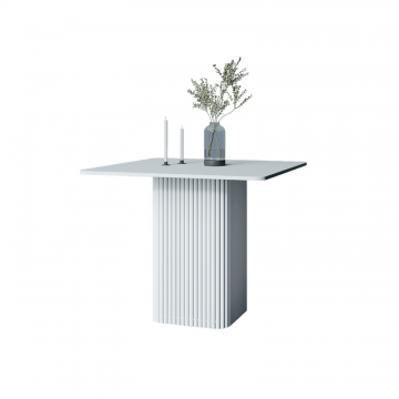 Обеденный стол TRUBIS Wood KVADRAT 90 х 90 см, белый