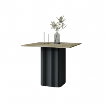 Обеденный стол TRUBIS Wood KVADRAT 90 х 90 см, орех/черный