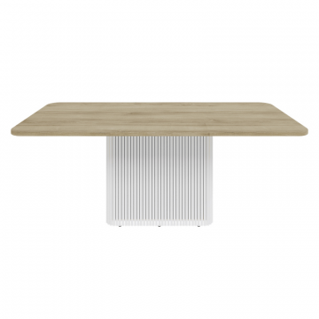 Обеденный стол TRUBIS Wood Rectangle 200 х 90 см, орех/белый